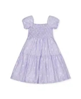 Hope & Henry Girls' Short Bubble Sleeve Smocked Dress, Toddler