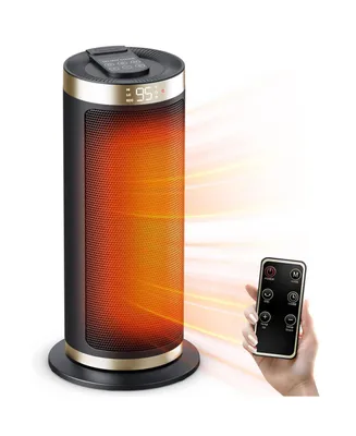 1500W Portable Electric Space Heater with Remote Control