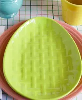 Fiesta Embossed Egg Plate