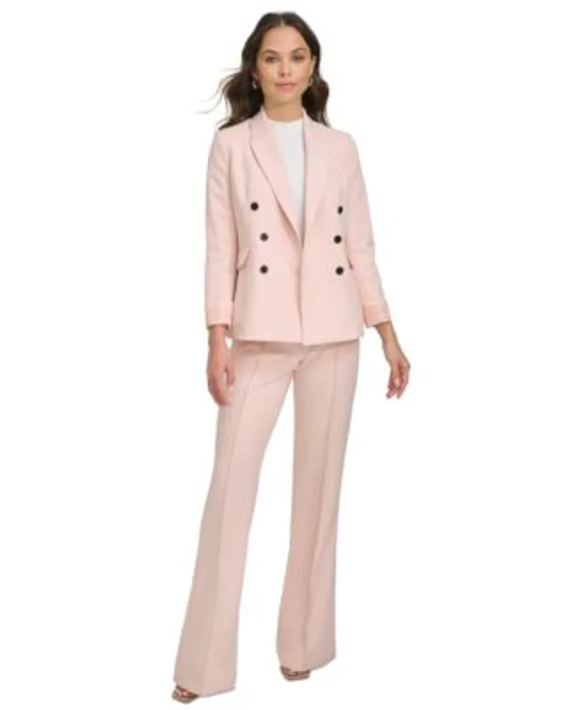 YDXNY Double Breasted Ladies Business Pant Suit Pink Blue Black Yellow  Formal 2 PieceCoat Set (Color : Pink, Size : XXL) : : Fashion