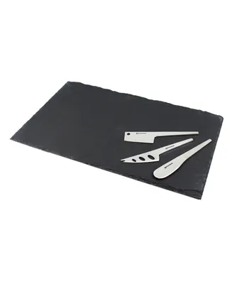 4 Piece Slate Board and Knife Set