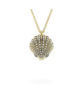 Swarovski Crystal Swarovski Imitation Pearl, Shell, White, Gold-Tone Idyllia Pendant Necklace