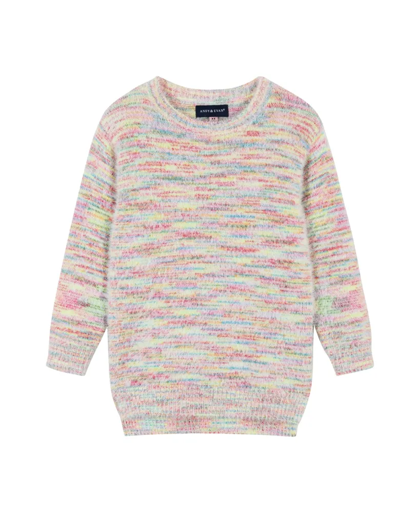 Toddler/Child Girls Multicolor Sweater & Rainbow Glitter Legging Set