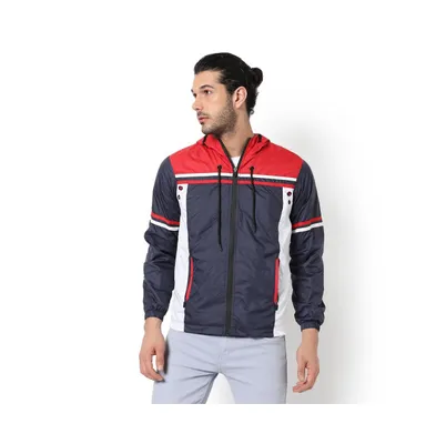 Campus Sutra Men's Multicolor Zip-Front Jacket With Insert Pocket