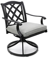 Wythburn Mix and Match Lattice Outdoor Swivel Chair