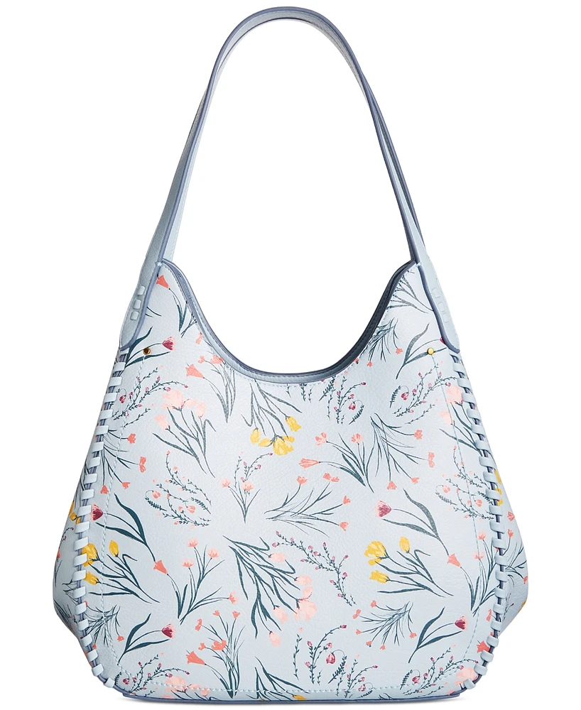 Style & Co Whip-Stitch Soft Printed 4-Poster Tote, Created for Macy's