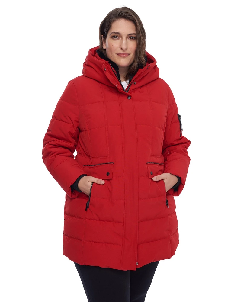 Alpine North Plus Size Kootney Mid-Length Parka Coat