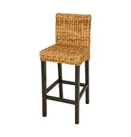 vidaXL Bar Stools 2 pcs Abaca