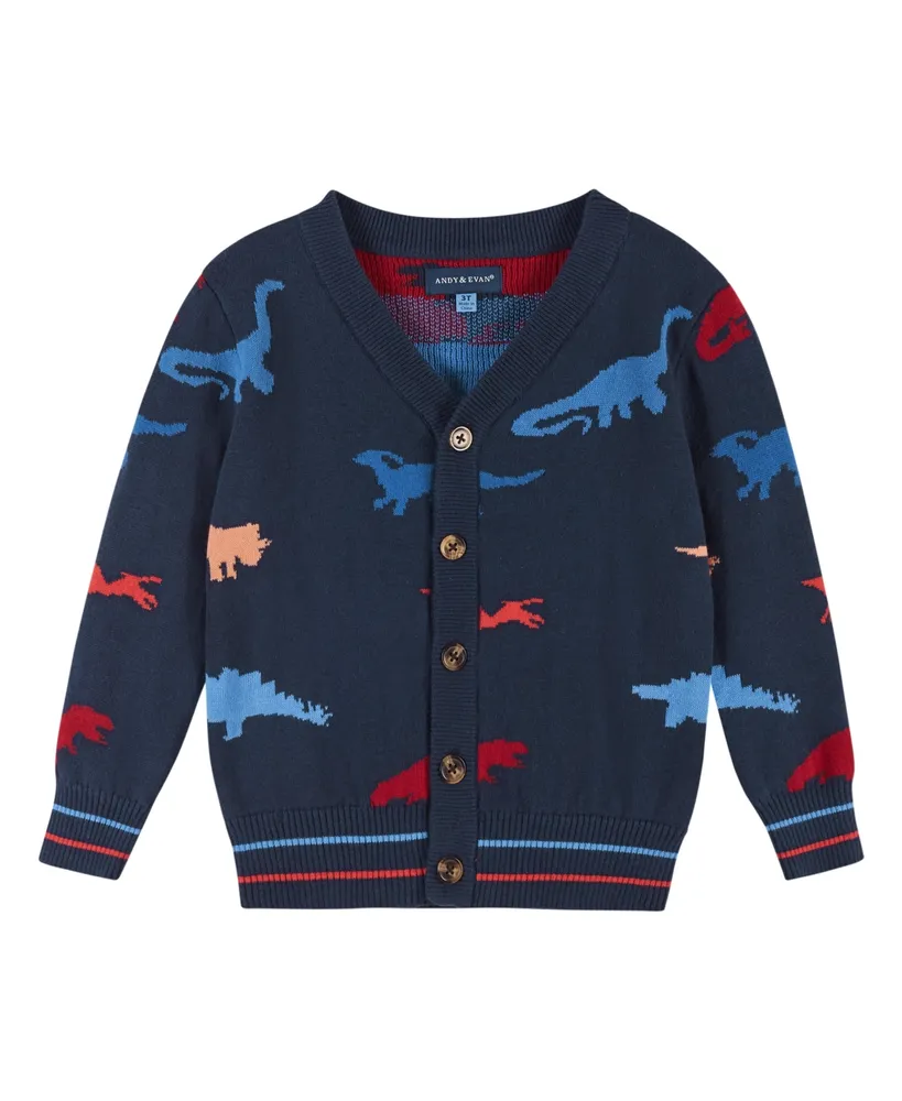 Toddler/Child Boys Dino Cardigan Sweater Set