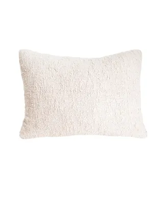 Cozy Cotton Ivory Boucle Dutch Euro Pillow Cover 28x36