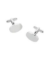 Trafalgar Asher Oval Brass Engravable Cufflinks