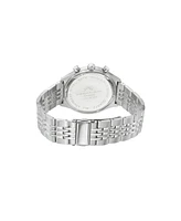 Charlie Stainless Steel Multifunction Silver Tone Men's Watch 1261ACHS