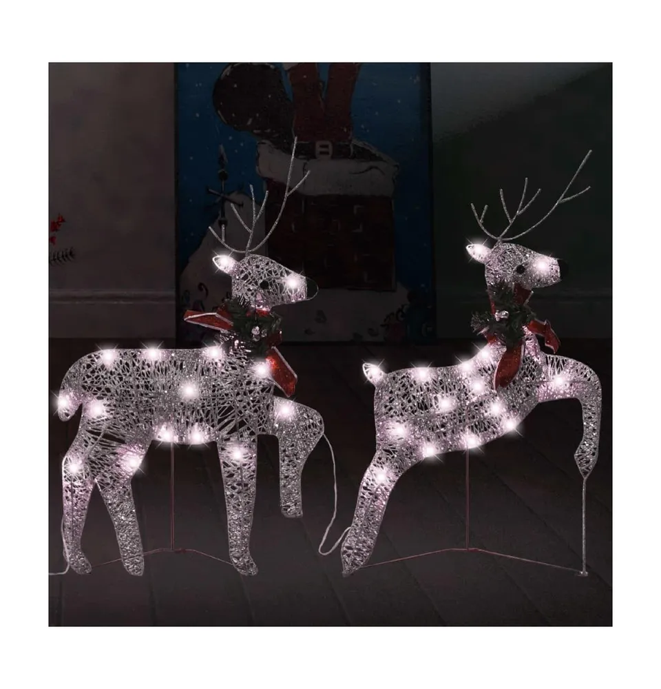 Christmas Reindeers 2 pcs Gold 40 LEDs