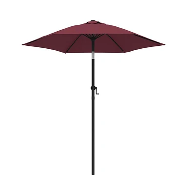 Parasol Burgundy 78.7"x83.1" Aluminum