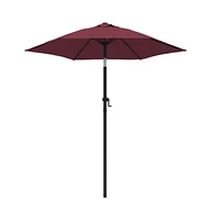 Parasol Burgundy 78.7"x83.1" Aluminum