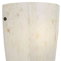 Emelle Modern Sconce Wall Decor Pocket Hand Blown Amber Art Glass Hardwired 13" High Fixture for Bedroom Bathroom Bedside House Living Room Home Dinin
