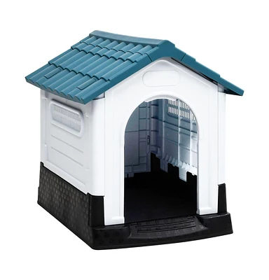 vidaXL Dog House 22.4"x26.8"x26" Polypropylene