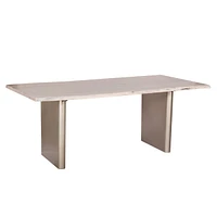 Live Edge Premium White Washed Dining Table