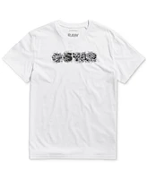 G-Star Raw Men's Short Sleeve Crewneck Distressed Logo T-Shirt