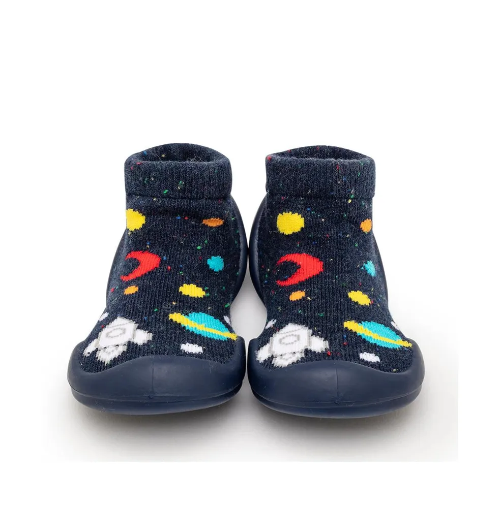 Komuello's Baby Boy First Walk Sock Shoes Galaxy