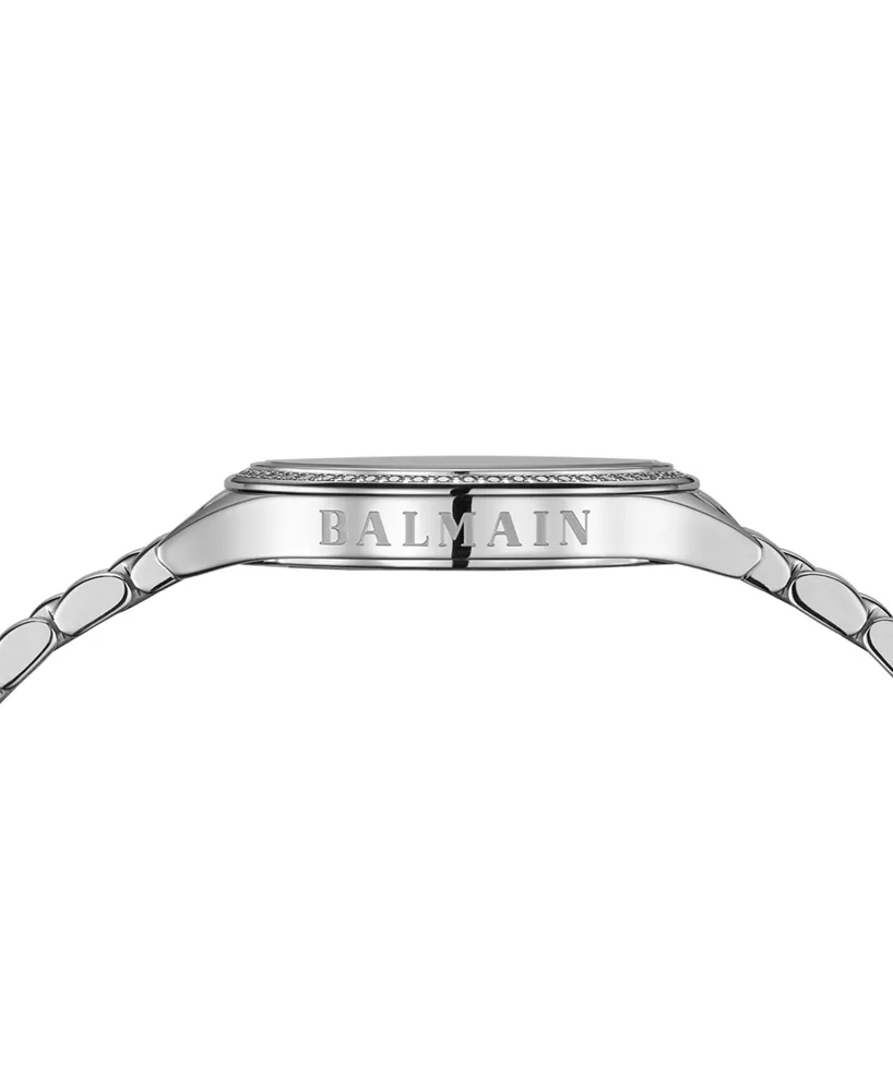 Balmain Women's Swiss Balmain de Balmain Diamond (1/4 ct. t.w.) Stainless Steel Bracelet Watch 29mm