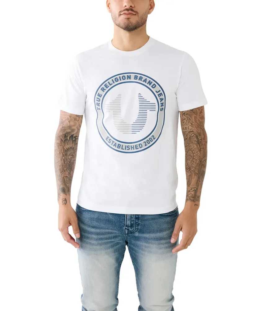 True Religion Men's Short Sleeve Strike Horseshoe T-shirt