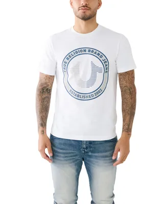 True Religion Men's Short Sleeve Strike Horseshoe T-shirt