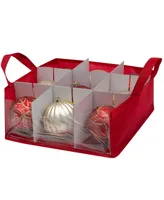 Simplify 27 Count Large Ornament Storage Box With See Through Window