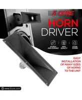 5 Core Horn Speaker Throat Black Screw On Tweeter Driver Horn 15x5 Inch Rectangle All Weather Directivity Speaker Horn Throat