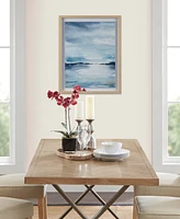 Madison Park Sparkling Sea Framed Glass and Single Matted Abstract Landscape Coastal Wall Art