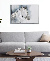 Ink+Ivy Derby Hand Embellished Horse Framed Canvas Wall Art