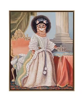 Madison Park Pet Portrait Kitty Queen Charlotte Framed Canvas Wall Art