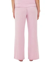 Gap Gapbody Womens Ribbed Short Sleeve Pajama Top Drawstring Pajama Pants