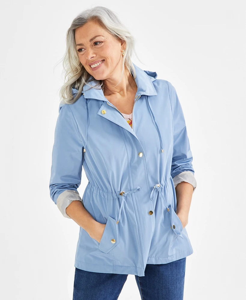 Style & Co Women's Hooded Anorak, Pp-4X, Created for Macy's