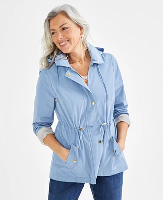 Style & Co Women's Hooded Anorak, Pp-4X, Created for Macy's