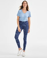 Style & Co Women's Printed High Rise Leggings, Created for Macy's