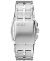 Diesel Men's Cliffhanger Chronograph Silver-Tone Stainless Steel Watch 40mm