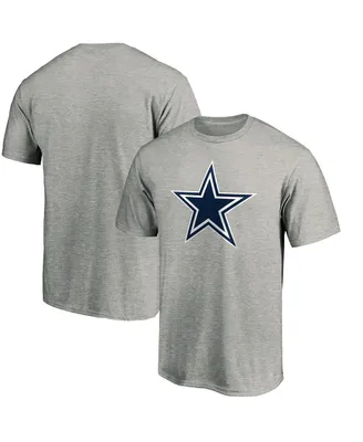 Men's Fanatics Heathered Gray Dallas Cowboys Primary Logo T-shirt