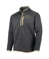 Men's Columbia Gray Purdue Boilermakers Canyon Point Omni-Shield Raglan Half-Zip Pullover Top