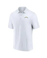 Men's Fanatics White Los Angeles Chargers Component Polo Shirt