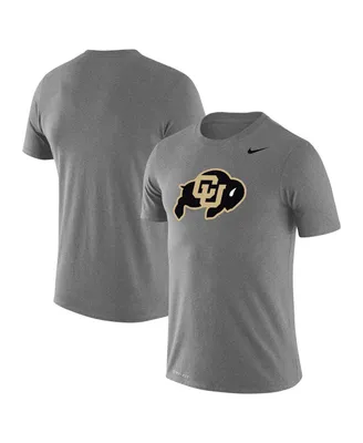 Men's Nike Heathered Gray Colorado Buffaloes School Logo Legend Performance T-shirt