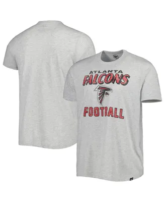 Men's '47 Brand Heathered Gray Distressed Atlanta Falcons Dozer Franklin Lightweight T-shirt