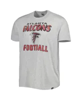 Men's '47 Brand Heathered Gray Distressed Atlanta Falcons Dozer Franklin Lightweight T-shirt