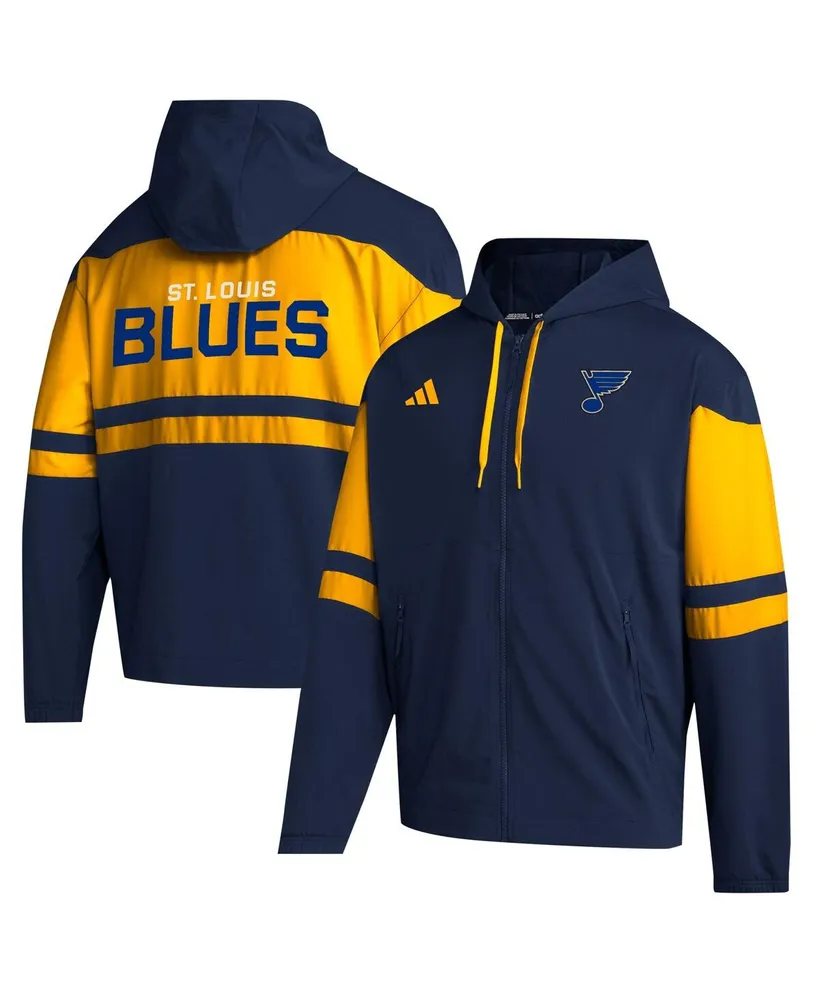 Men's adidas Navy St. Louis Blues Full-Zip Hoodie