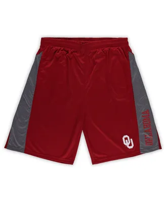 Men's Profile Crimson Oklahoma Sooners Big and Tall Textured Shorts