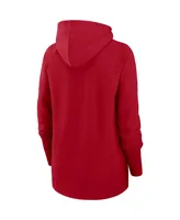 Women's Nike Red Tampa Bay Buccaneers Asymmetrical Raglan Full-Zip Hoodie