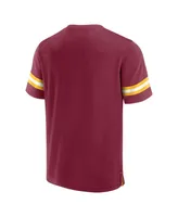 Men's Fanatics Burgundy Washington Commanders Jersey Tackle V-Neck T-shirt