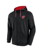 Men's Fanatics Wisconsin Badgers Power Index Full-Zip Hoodie