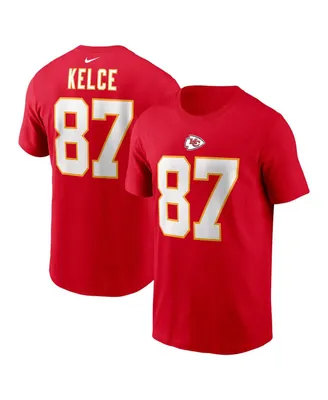Men's Nike Travis Kelce Kansas City Chiefs Player Name and Number T-shirt
