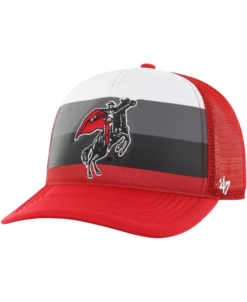 Men's '47 Brand Red Texas Tech Red Raiders Kelso Hitch Adjustable Trucker Hat